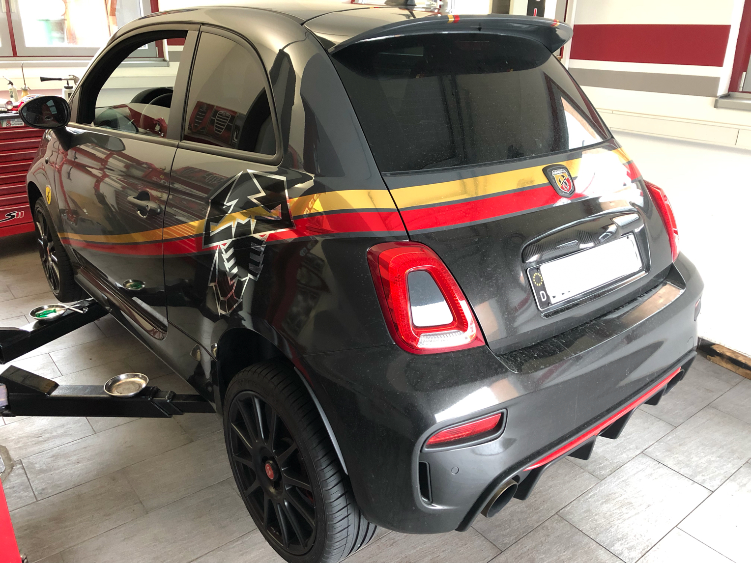 500 Abarth Competitione Fahrwerk